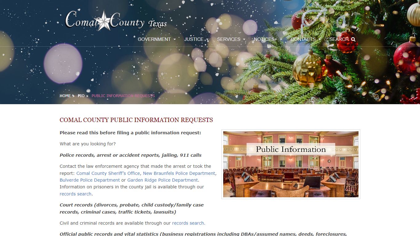 Public Information Office | Comal County, Texas